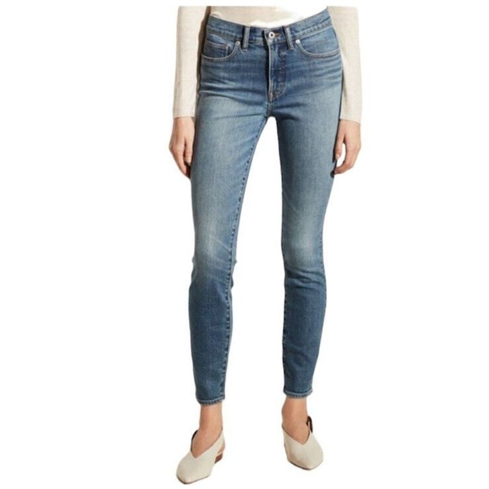 Vince Mid-Rise Medium Wash Casual Denim Skinny Jeans Women’s Size 25
